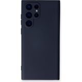 Happycase Samsung Galaxy S22 Ultra Kılıf Nano Içi Kadife Silikon - Lacivert