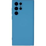 Happycase Samsung Galaxy S22 Ultra Kılıf Nano Içi Kadife Silikon - Mavi