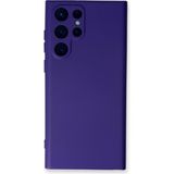 Happycase Samsung Galaxy S22 Ultra Kılıf Nano Içi Kadife Silikon - Mor