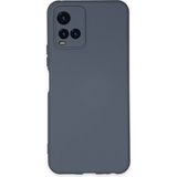 Happycase Vivo Y21 Kılıf Nano Içi Kadife Silikon - Gri