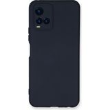 Happycase Vivo Y21 Kılıf Nano Içi Kadife Silikon - Lacivert