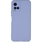 Happycase Vivo Y21 Kılıf Nano Içi Kadife Silikon - Lila