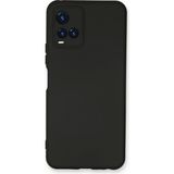 Happycase Vivo Y21 Kılıf Nano Içi Kadife Silikon - Siyah