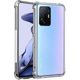 HappyCase Xiaomi Mi 11T Köşeli Şeffaf Anti Shock Silikon Kılıf - 141