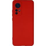 Happycase Xiaomi Mi 12 Kılıf Nano Içi Kadife Silikon - Kırmızı
