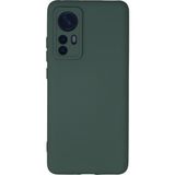 Happycase Xiaomi Mi 12 Kılıf Nano Içi Kadife Silikon - Koyu Yeşil