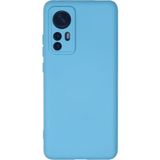 Happycase Xiaomi Mi 12 Kılıf Nano Içi Kadife Silikon - Mavi