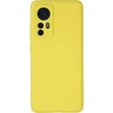 Happycase Xiaomi Mi 12 Kılıf Nano Içi Kadife Silikon - Sarı