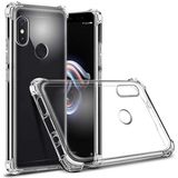 HappyCase Xiaomi Mi A2 Lite Köşeli Şeffaf Anti Shock Silikon Kılıf - 91