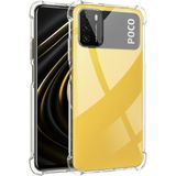 HappyCase Xiaomi Poco M3 Pro Köşeli Şeffaf Anti Shock Silikon Kılıf - HBCV00005GNDCD