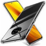 HappyCase Xiaomi Pocophone X3 Kapak Köşe Korumalı Airbag Antishock Silikon Kılıf - Şeffaf - Poco X3