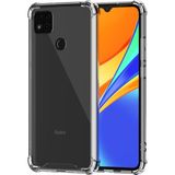 HappyCase Xiaomi Redmi 9c Kapak Köşe Korumalı Airbag Antishock Silikon Kılıf - Şeffaf
