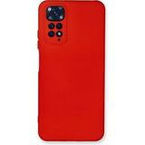 Happycase Xiaomi Redmi Note 11 Kılıf Nano Içi Kadife Silikon - Kırmızı