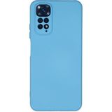 Happycase Xiaomi Redmi Note 11 Kılıf Nano Içi Kadife Silikon - Mavi