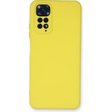 Happycase Xiaomi Redmi Note 11 Kılıf Nano Içi Kadife Silikon - Sarı