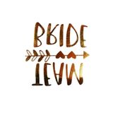 Happyland 10 Ad Team Bride Ok Şeklinde Kalpli Geçici Dövme Bekarlığa Veda Bride To Be Dövmesi