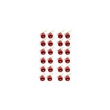Happyland 4cm 24'lü Kırmızı Yılbaşı Ağacı Cicitop Süs