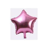 Happyland Açık Pembe Yıldız Folyo Balon 45cm Doğum Günü Parti Helyumla Uçan