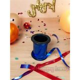 Happyland Balon Ipi Mini Metalik Rafya Koyu Mavi Renk 10 M Balon Hediye Paketi Kurdele Rafya Süsü
