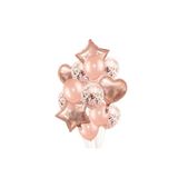 Happyland Bride To Be Rose Gold Yıldızlı Kalpli Pullu Balon Demeti