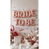 Happyland Bride To Be Yazılı Folyo Balon Rose Gold Renkli Bekarlığa Veda Partisi 35 cm Balon Seti