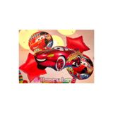 Happyland Cars Şimşek Mcqueen Arabalar 5'li Folyo Balon Seti Cars Konsept Doğum Günü Süsleri