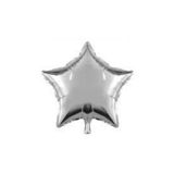 Happyland Gri (Gümüş) Yıldız Folyo Balon 60CM Helyumla Uçan