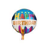 Happyland Happy Birthday Mavi Rengarenk Folyo Balon