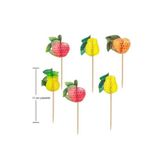 Happyland Hawaian Meyve cupcake kürdan Meyve şekilli Kürdan 10 adet Parti Kürdanı