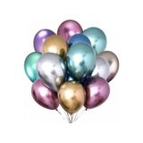 Happyland Karışık Renk Krom Balon - 10 Adet