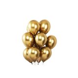 Happyland Krom Balon Doğum Günü Ve Parti Malzemeleri 12 Inç Mirror Baloons Gold Colour Altın 7 Adet