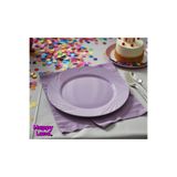 Happyland Lila Renk MİKA TABAK 6'LI 23CM Doğum Günü Organizasyon Piknik Tabağı