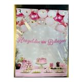 Happyland Pembe Hoşgeldin Bebeğim Kaligrafi Yazı Banner