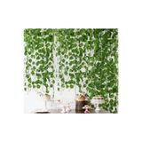 Happyland Sarmaşık Yapay Çiçek Yeşil 12'li 2 M Yapay Sarmaşık Bahçe Ev Balkon Dekor