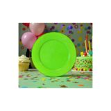 Happyland Yeşil Renk MİKA TABAK 6'LI 23CM Doğum Günü Organizasyon Piknik Tabağı