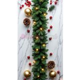 Happyland Yılbaşı 160 Cm 90 Dallışıklı Kalın Garland Büyük Boy Yılbaşı Ağaç Çam Dalı 3 M Günışığı Peri Led