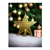 Happyland Yılbaşı Ağacı Tepe Yıldızı Süsü Gold Renk Yılbaşı Ağacı Tepe Yıldız 15 Cm Orta Boy