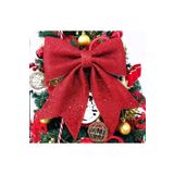 Happyland Yılbaşı Süsü Eva Kırmızı Fiyonk Büyük Yılbaşı Dekoru 30 Cm X 32 Cm Yılbaşı Ağacı Süsü