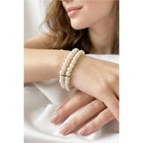 Happyline Cam İncili 2 sıralı bileklik inci choker tasarım şık bileklik inci bileklik abiye bileklik