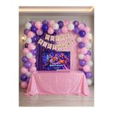 HAPPYLOOPPARTY Kpop Demon Hunters Doğum Günü Parti Kutlama & Perde Masa Balon Seti