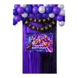 HAPPYLOOPPARTY Kpop K-Pop Demon Hunters Doğum Günü Perde & İyiki Doğdun Banner Parti Malzemeleri Süsleri 35x50 Cm