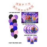 HAPPYLOOPPARTY Manifest Manifest Kız Grubu 24 Kişilik Doğum Günü Parti Malzemeleri Süsleri