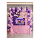 HAPPYLOOPPARTY Manifest Manifest Kız Grubu Doğum Günü Parti Kutlama & Perde Masa Balon Seti