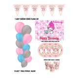 HAPPYLOOPPARTY My Melody Melodi 16 Kişilik Doğum Günü Parti Malzemeleri Süsleri