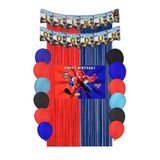 HAPPYLOOPPARTY Örümcek Adam Doğum Günü Parti Malzemeleri Süsleri Mixxi Set