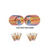 HAPPYLOOPPARTY Winnie The Pooh Tema Uyumlu Baskılı 8 Kişilik Tabak , Bardak Doğum Günü Set