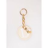 Happyme Ekru Çanta Aksesuar Yuvarlak Harfli Charm Hm 05 D