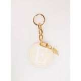 Happyme Ekru Çanta Aksesuar Yuvarlak Harfli Charm Hm 06 E