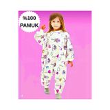 Happystore Elyafsız Organik Kışlık Uzun Kollu Çift Kat %100 Pamuk Pazen Lolipop Çocuk Bebek Uyku Tulumu