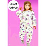 Happystore Elyafsız Organik Kışlık Uzun Kollu Çift Kat %100 Pamuk Pazen Pembe Şeker Çocuk Bebek Uyku Tulumu